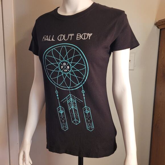 Fall Out Boy XIV Dreamcatcher Band T-Shirt Womens Medium Alternative Band Black - Picture 5 of 7